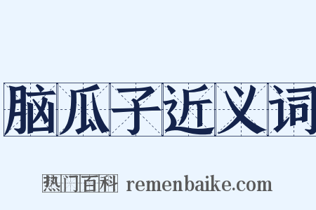 脑瓜子近义词是什么意思的图片